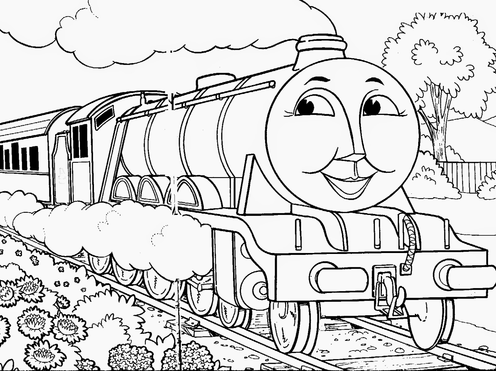 14 Gambar Latihan Mewarnai Thomas And Friends Untuk AnakAnak
