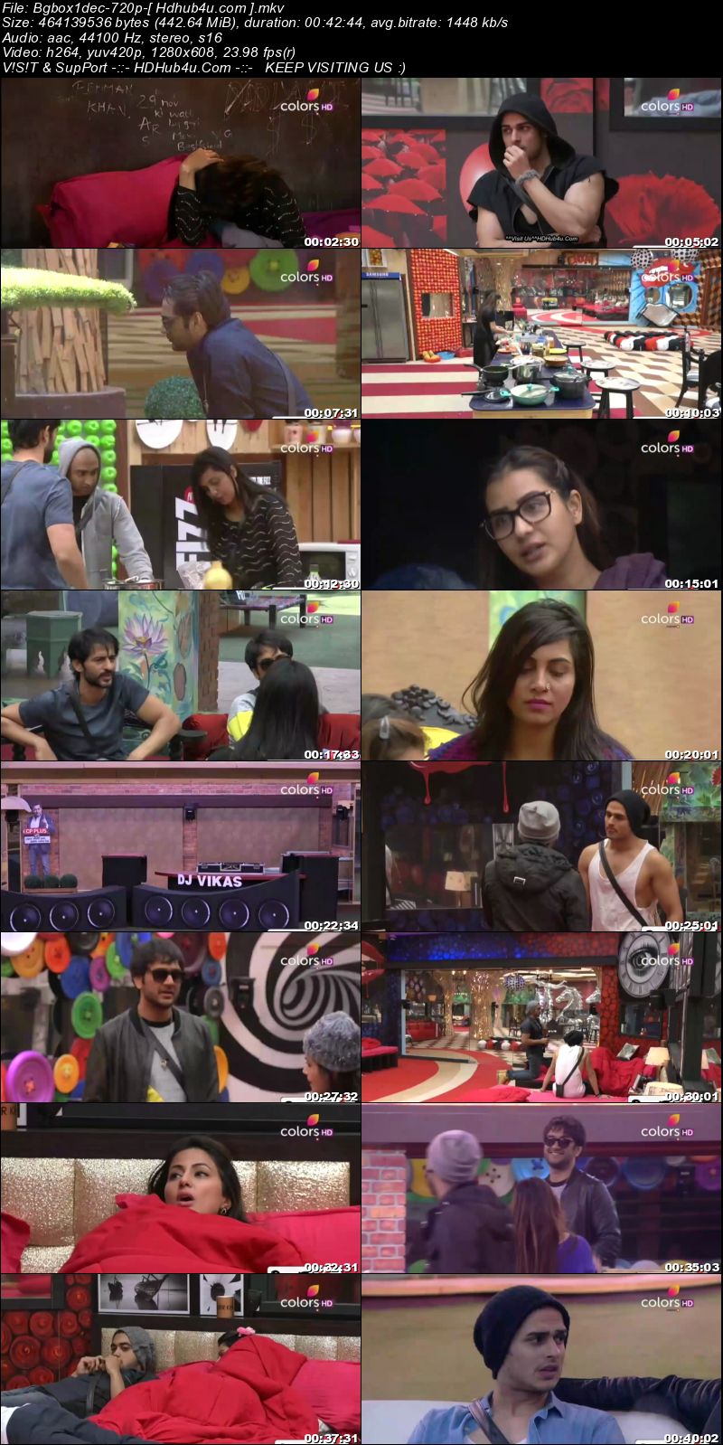 Bigg Boss S11E62 1st December 2017 HDTV 480p 200MB Download