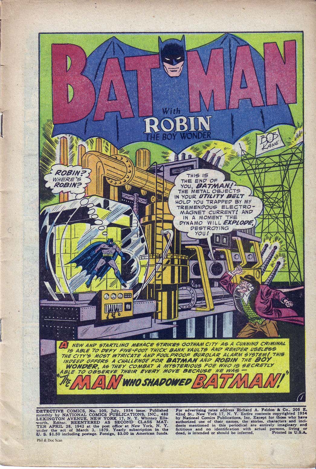 Detective Comics (1937) 209 Page 1