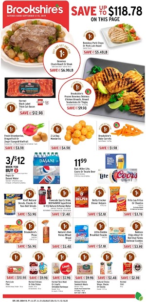 Brookshire&#39;s Ad Circular September 4 - 10, 2019