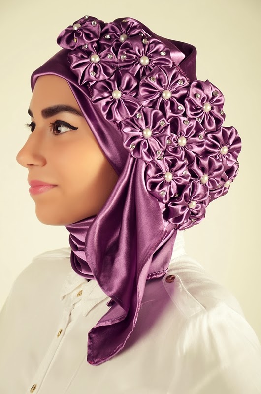 Fancy Hijab Fashion 2014 Turkish Hijab Designs Modern
