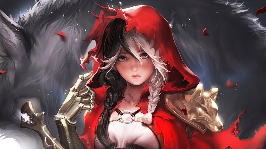 Red Riding Hood, Fantasy, Girl, 4K, #4.3086
