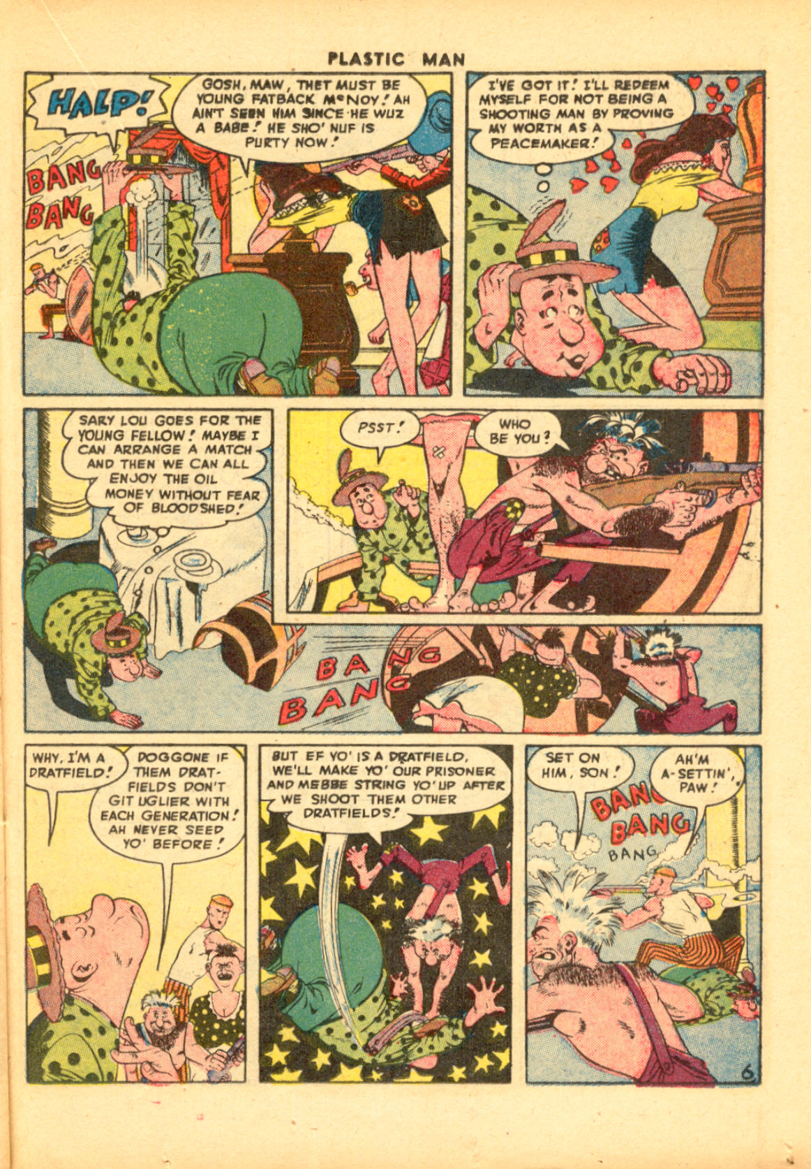 Read online Plastic Man (1943) comic -  Issue #9 - 31