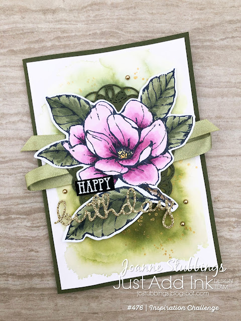 Jo's Stamping Spot - Just Add Ink Challenge #476 using Good Morning Magnolia and Well Said bundles by Stampin' Up!