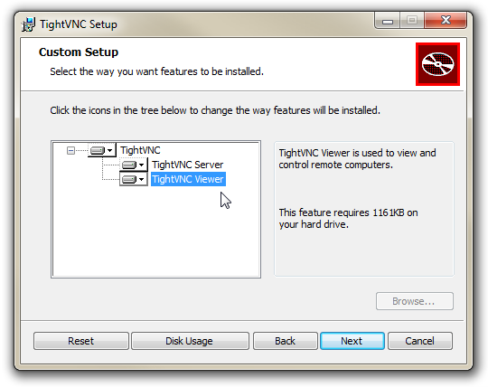 tightvnc viewer security types not supported