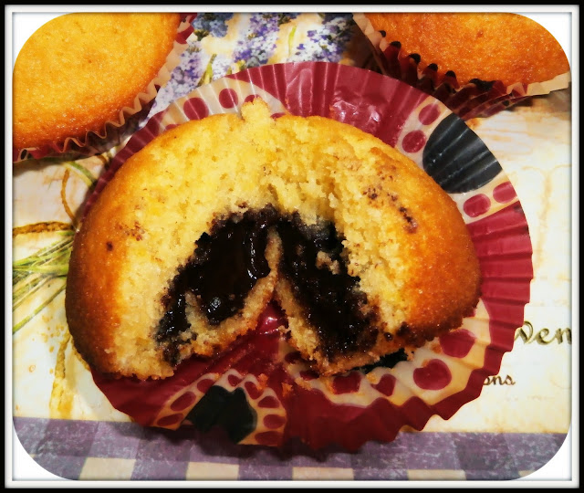 Muffins De Limón Rellenos De Chocolate
