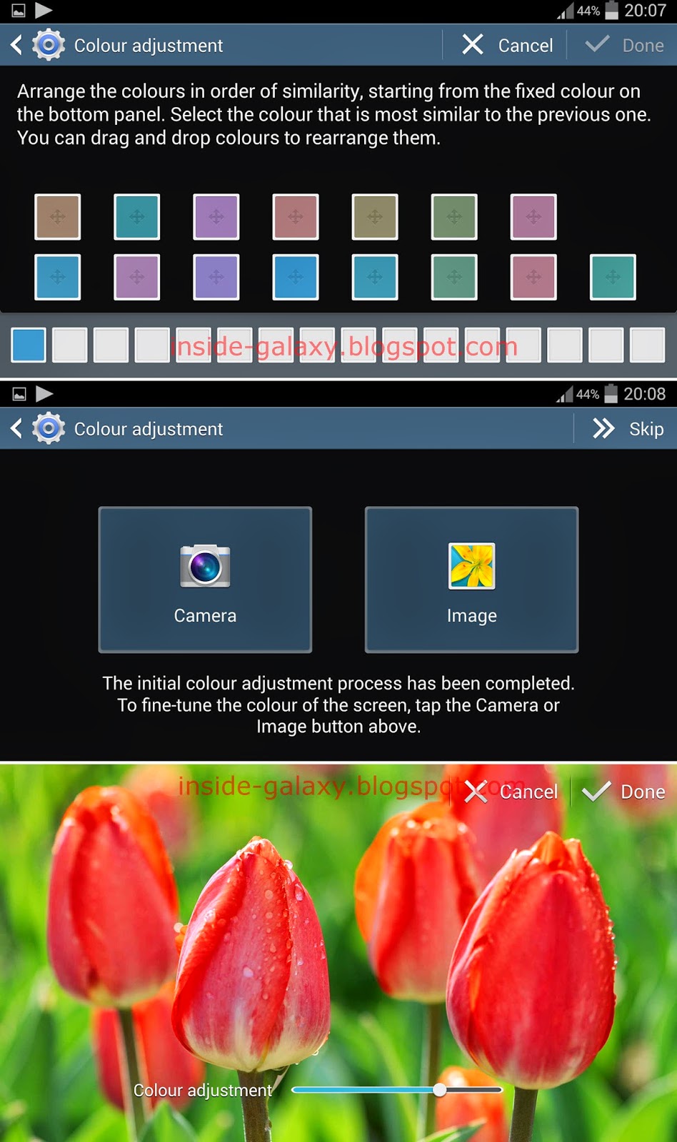 Inside Galaxy Samsung Galaxy S4 How to Enable and Setup Colour