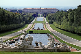 The incredible sloping watercourse is one of the features of the Royal Palace in Caserta