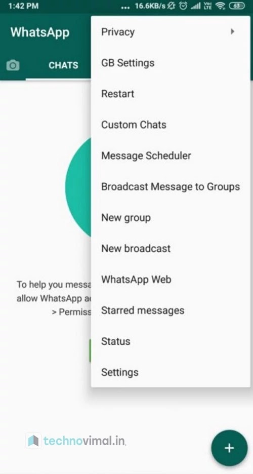 Details of All those above Features GB WhatsApp