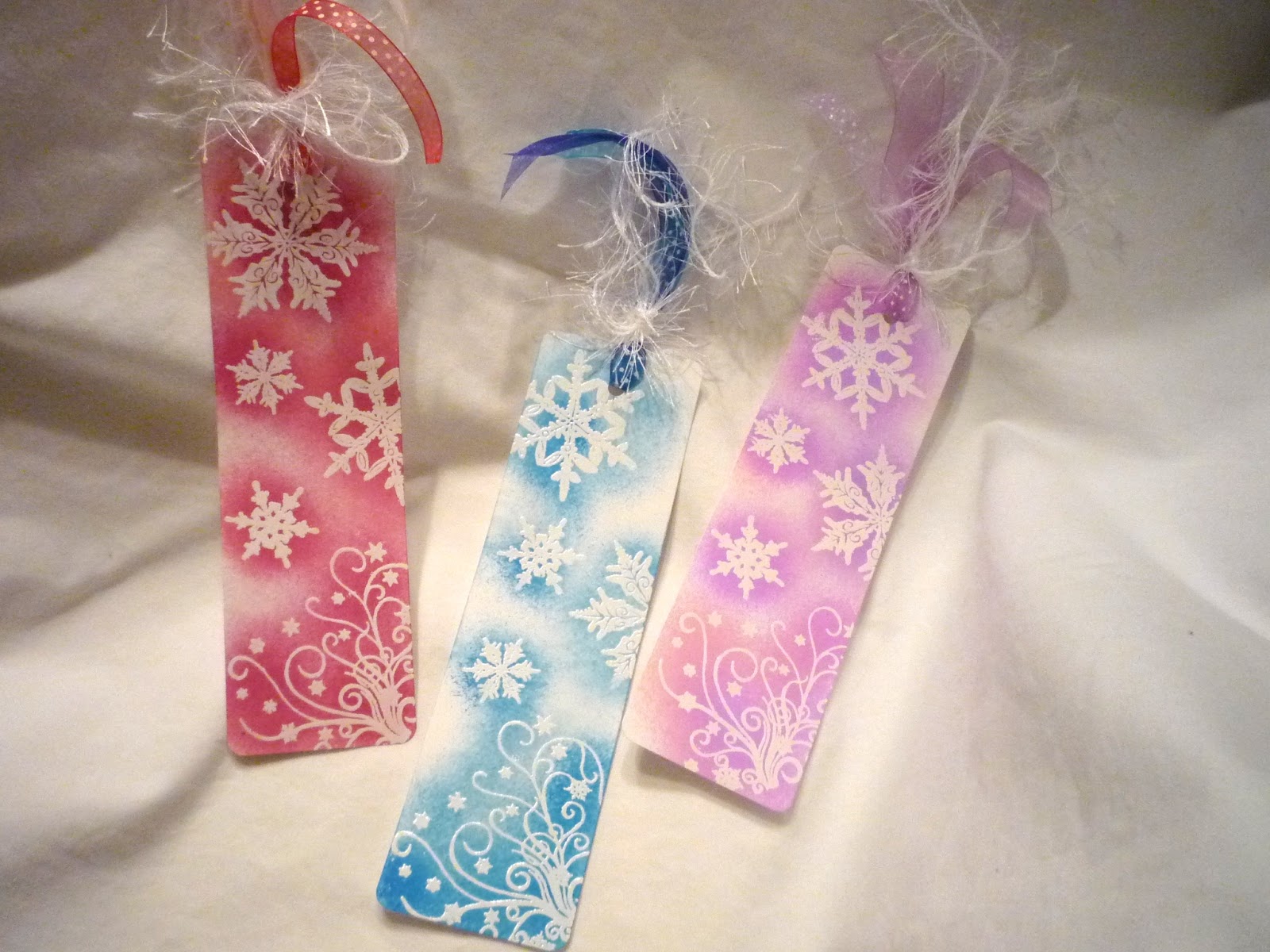 Cacklin' Crafter Snowflake bookmarks
