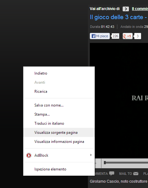 filmati rai con vlc scaricare