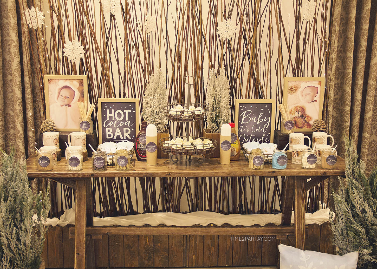 Fawn Over Baby A Rustic Winter Home Baby Shower By Event