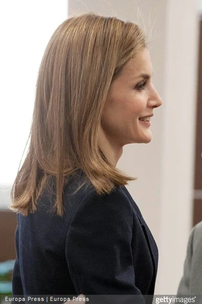 Queen Letizia of Spain attends a meeting with the Spanish Red Cross in Madrid