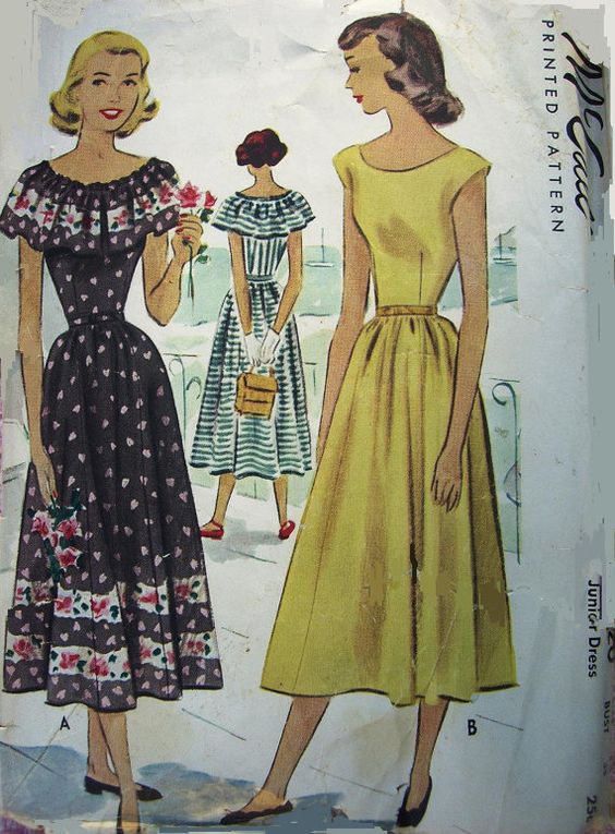 Vintage Girl: Sukienki lata 40. 10 klasycznych fasonów sukienek z lat