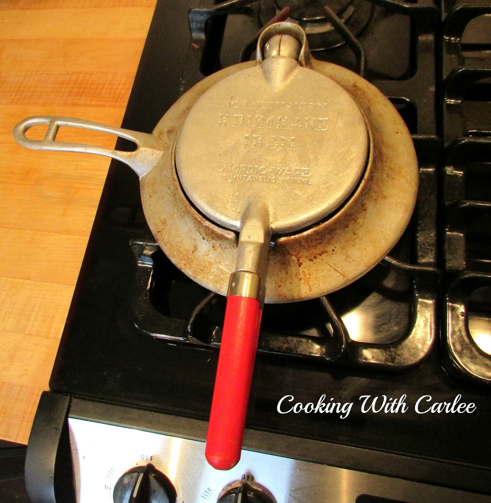 Cooking With Carlee Krumkake A Baking Day with Aunt Donna and Grandma