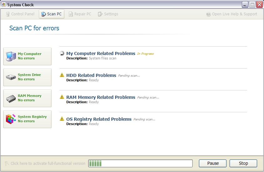 check for malware check for malware