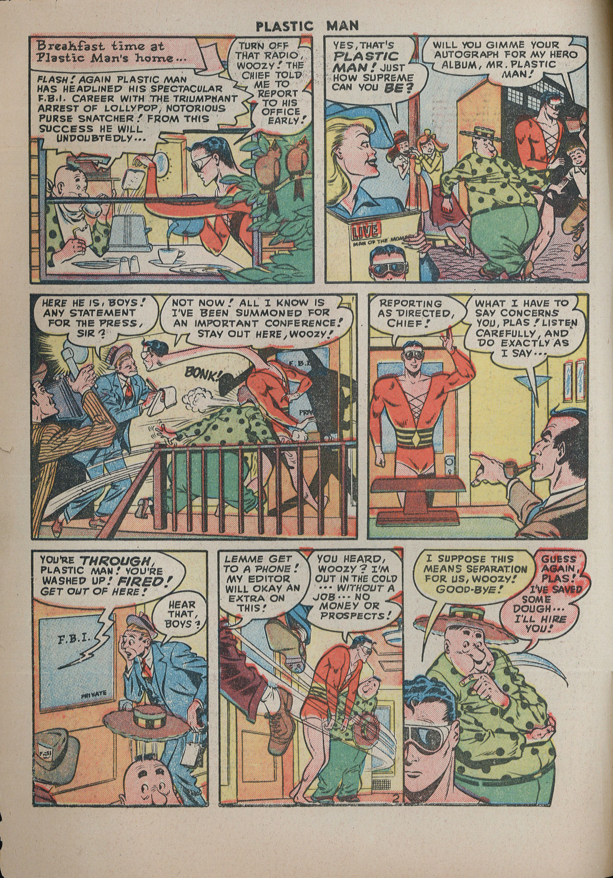 Read online Plastic Man (1943) comic -  Issue #11 - 4