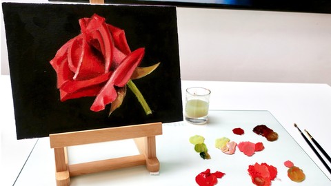 Non Toxic Oil Painting Paint A Rose 100 Off Udemy Coupons