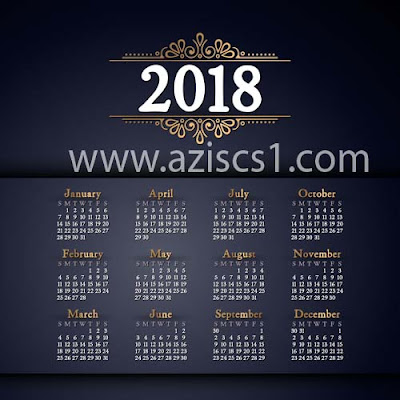 Kumpulan Desain Kalender 2018 Yang Keren Abis