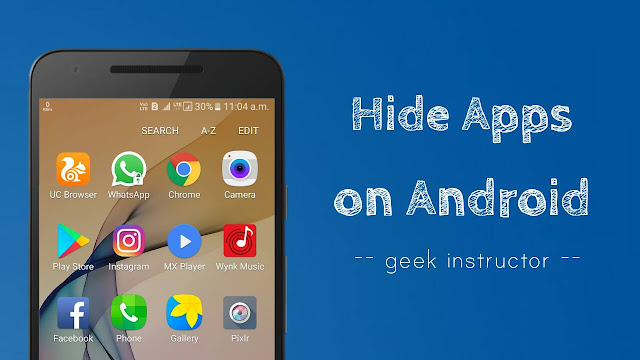Hide Android apps