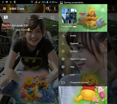 BBM Change Background Qith Winnie The Pooh v3.0.1.25 MOD APK