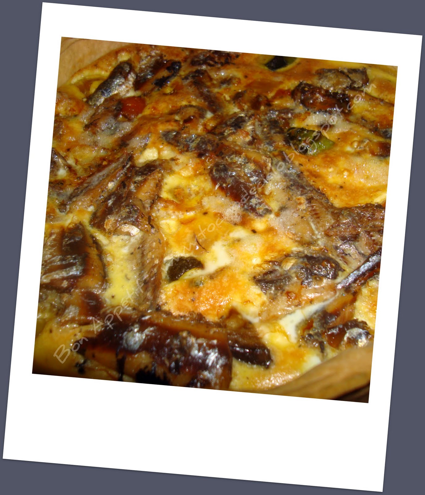 BON APPETIT Quiche aux sardines Quiche con sardinas