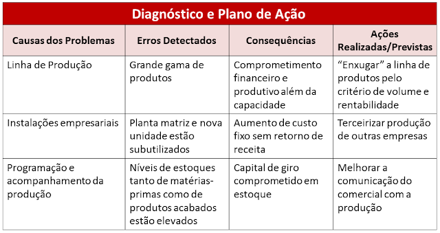Exemplo de Diagnóstico Organizacional e Plano de Ação