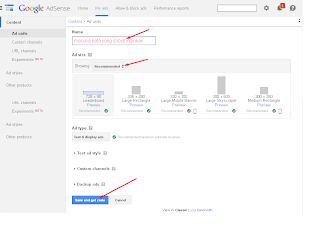 cara mendapatkan kode iklan adsense