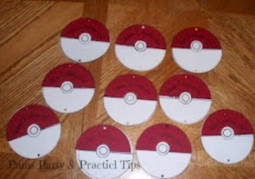 Pokeball Invitations for a Pokemon Party