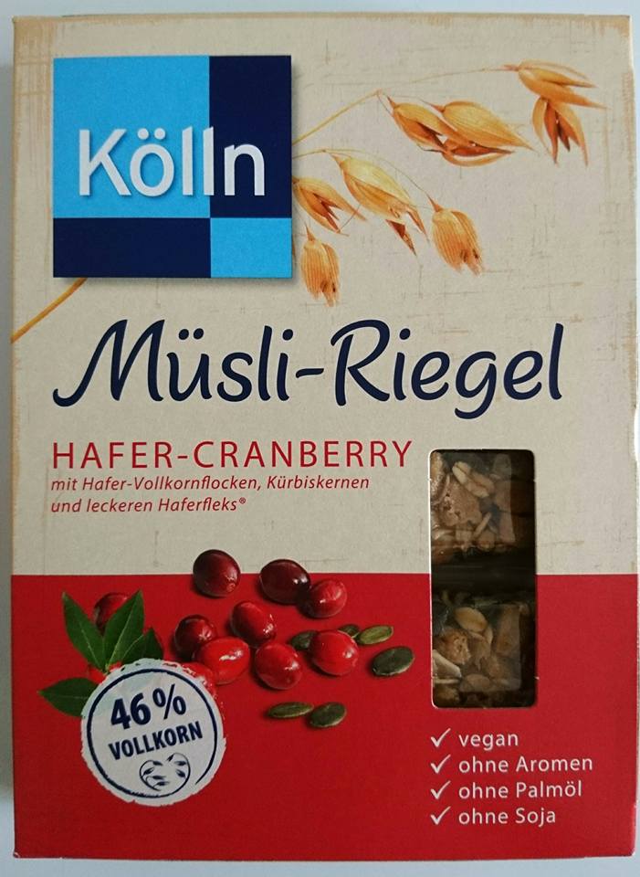 Liandas Fascination: Die neuen Kölln Müsli-Riegel Hafer-Cranberry im ...