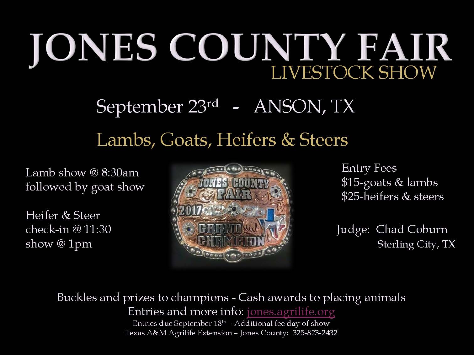 Caldwell County 4H Blog JONES COUNTY FAIR