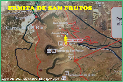 mapa ermita de San Frutos