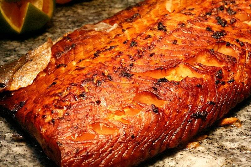baked salmon with middle eastern spices Arabian Delights Buffet at Diamond Hotel's Corniche 