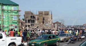 shopping complex collapses in Abeokuta