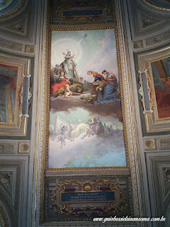 teto museus vaticanos sala candelabros fotografia Leao XIII - Tr&ecirc;s tetos dos Museus Vaticanos