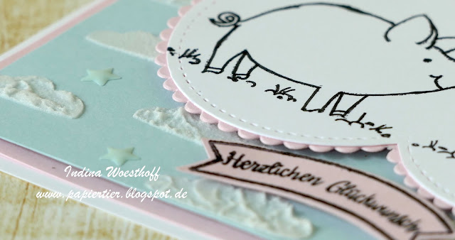 Glücksschweinchen | papiertier Indina | Stampin' Up! | This Little Piggy | Hochzeit | Wedding
