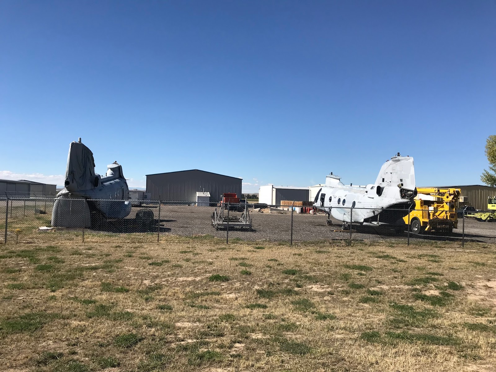 The Aerodrome Sky Aviation Boeing CH46 Chinooks. Worland Airport
