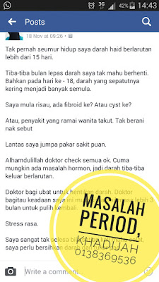 Masalah haid tidak teratur