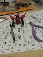 Gunpla PPGN-001 Gundam Exia Dark Matter HGBF 1/144 busto e braccia