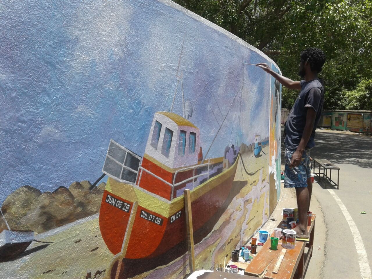 Out Door wall painting in chennai