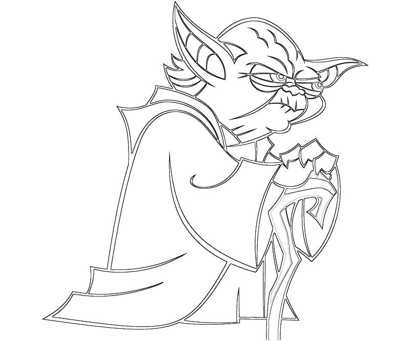 yoda face coloring pages - photo #16