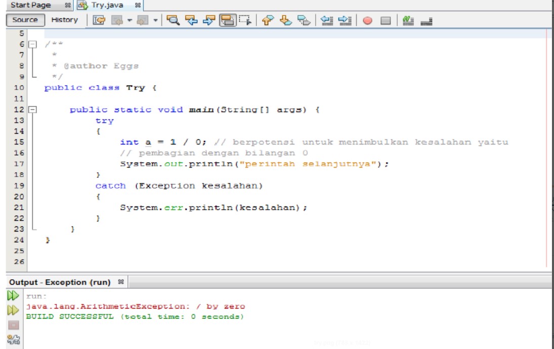 Software Engineering Blogs!: PENGERTIAN, JENIS, ATURAN EXCEPTION (TRY ...