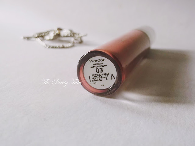 wardah exclusive matte lip cream see you latte 03 review