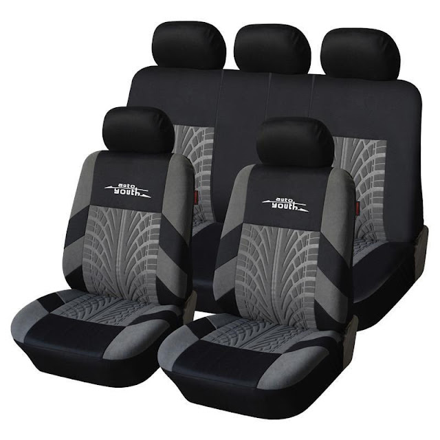 9 Piece: Universal Embroidered Car Seat Covers