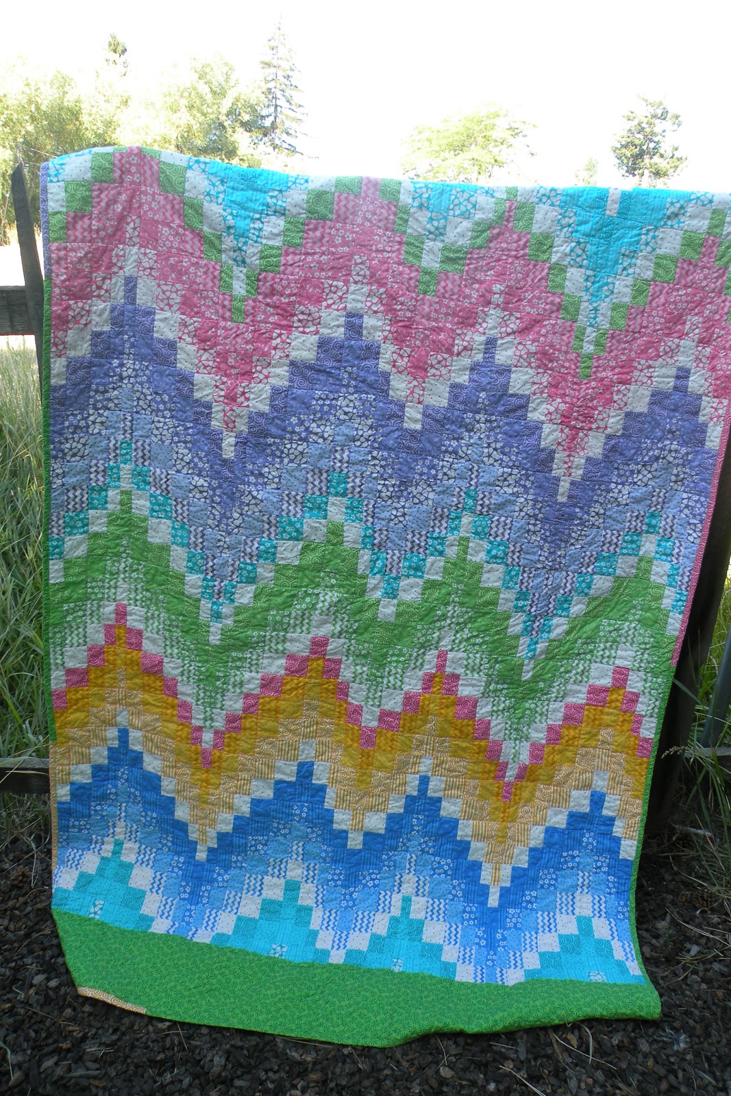 Stitch 2, Write 1 Jelly Roll Bargello Tutorial