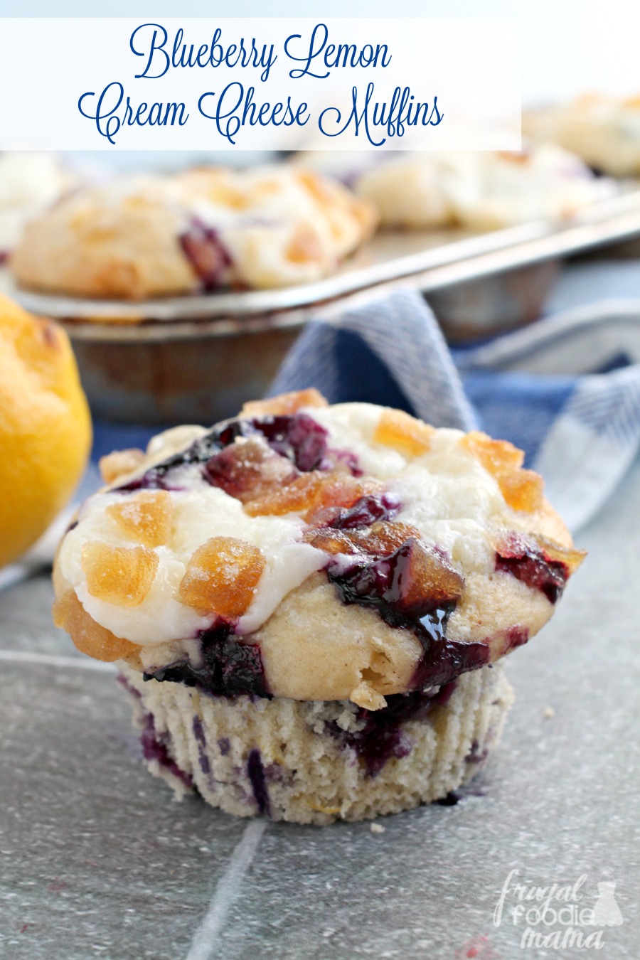Frugal Foodie Mama Blueberry Lemon Cream Cheese Muffins