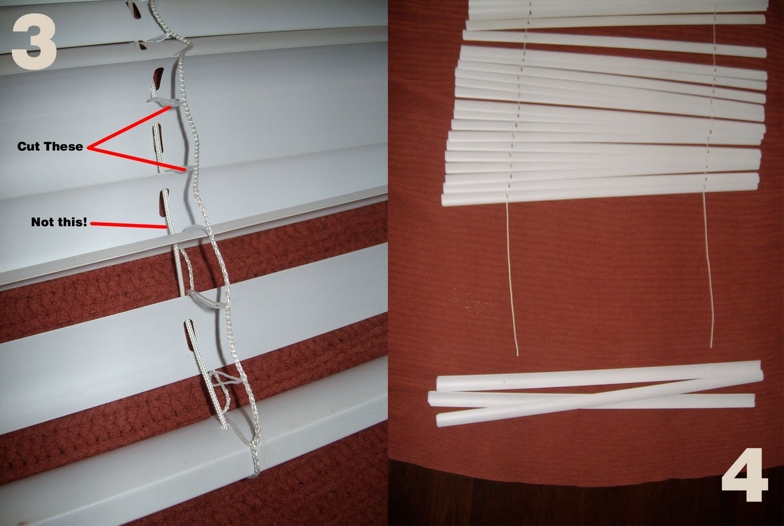 Homemade In The Heartland DIY Roman Shades from MiniBlinds