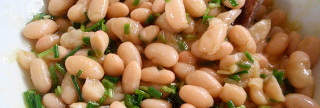 Ensalada de alubias con cebollino