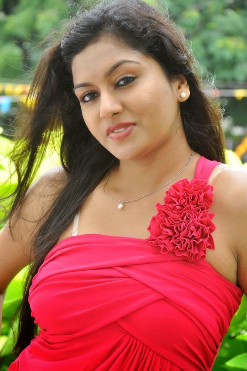 Akshitha Hot Pics in Red Dress - CAP