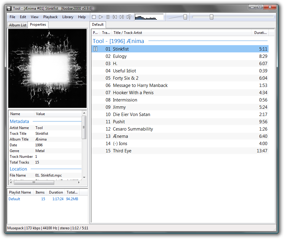 โปรแกรมฟังเพลง foobar2000 v1.3.8 โหลดโปรแกรมฟรี